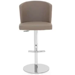 Peressini Doris S Tabouret réglable en hauteur et pivotant en synthétique et métal chromé> Tabouret Snack (assise +/- 65 Cm)|Tabouret De Bar (assise +/- 80 Cm)
