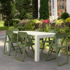Dream Chaise de jardin pliante moderne en polypropylène><noscript><img width=