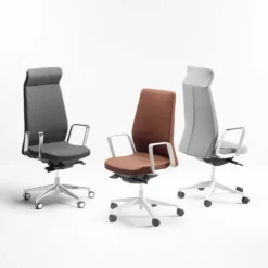 Sokoa Eden 02 Fauteuil de direction en tissu avec têtière made in France> Chaise De Bureau|Fauteuil De Bureau
