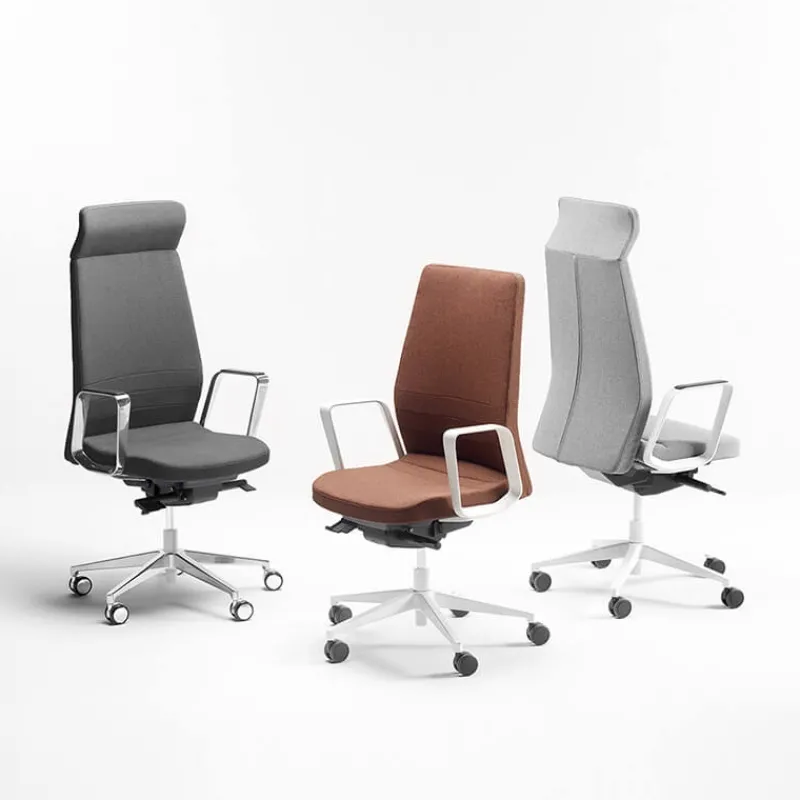 Sokoa Eden 02 Fauteuil de direction en tissu avec têtière made in France> Chaise De Bureau|Fauteuil De Bureau