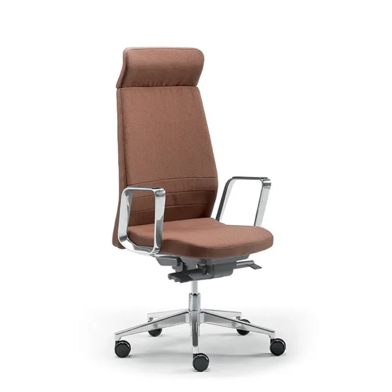 Sokoa Eden 02 Fauteuil de direction en tissu avec têtière made in France> Chaise De Bureau|Fauteuil De Bureau
