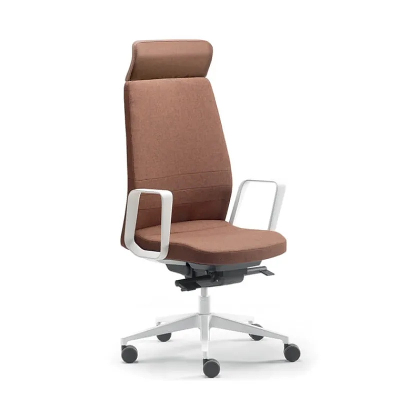 Sokoa Eden 02 Fauteuil de direction en tissu avec têtière made in France> Chaise De Bureau|Fauteuil De Bureau