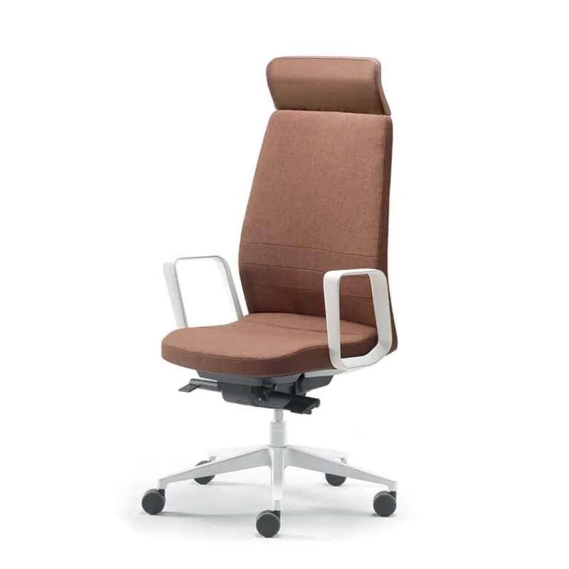 Sokoa Eden 02 Fauteuil de direction en tissu avec têtière made in France> Chaise De Bureau|Fauteuil De Bureau