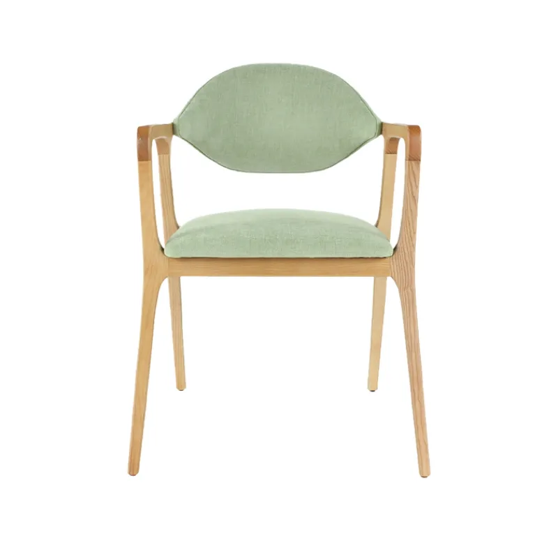 Dasras Eden Fauteuil design en bois massif et tissu> Chaise De Salle à Manger|Chaise Salon