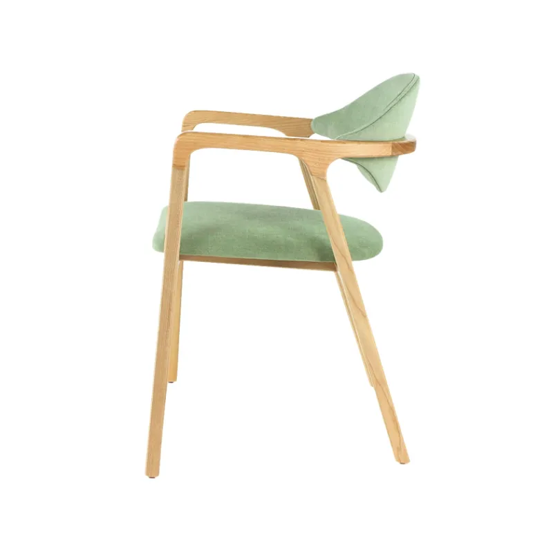 Dasras Eden Fauteuil design en bois massif et tissu> Chaise De Salle à Manger|Chaise Salon