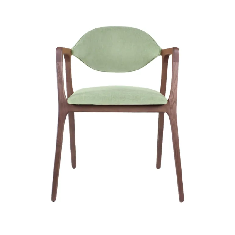 Dasras Eden Fauteuil design en bois massif et tissu> Chaise De Salle à Manger|Chaise Salon