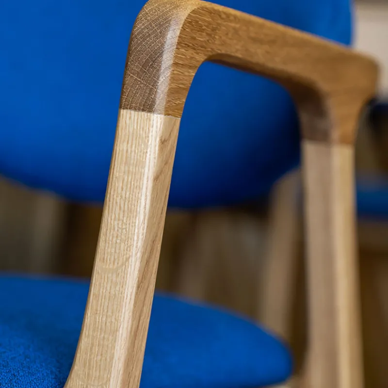 Dasras Eden Fauteuil design en bois massif et tissu> Chaise De Salle à Manger|Chaise Salon