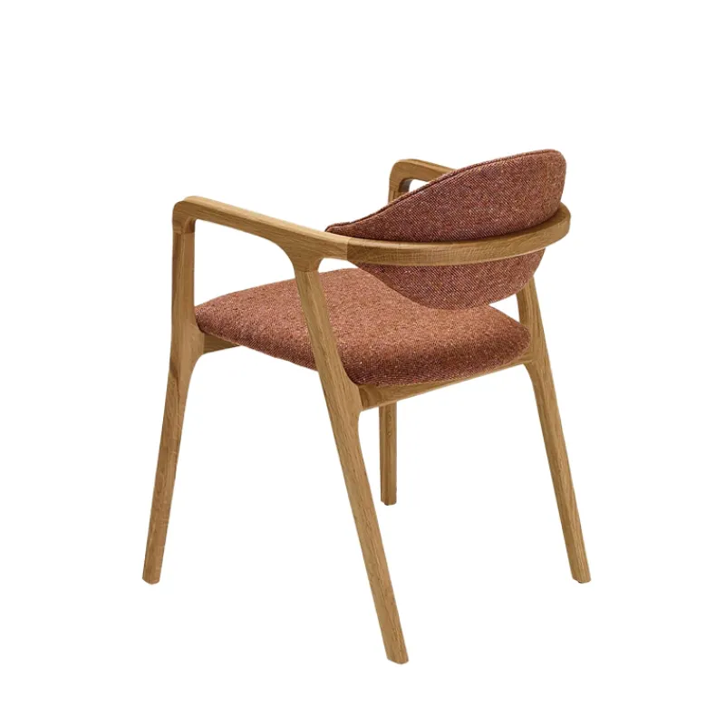 Dasras Eden Fauteuil design en bois massif et tissu> Chaise De Salle à Manger|Chaise Salon