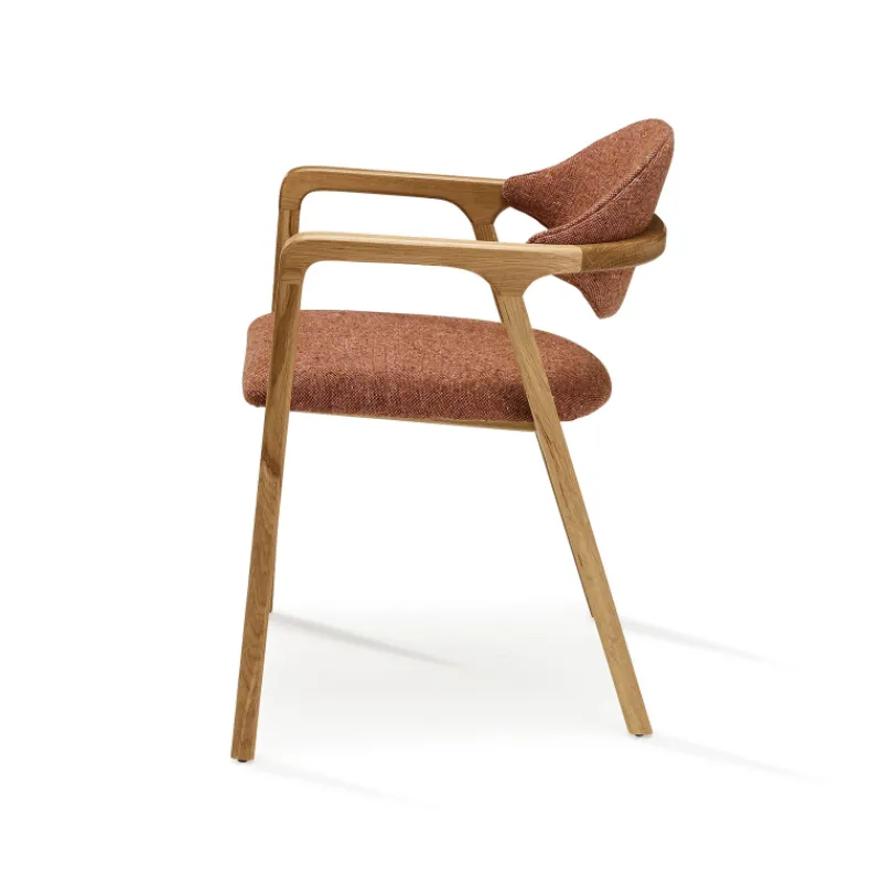 Dasras Eden Fauteuil design en bois massif et tissu> Chaise De Salle à Manger|Chaise Salon