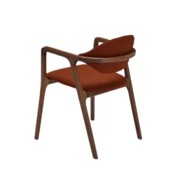 Dasras Eden Fauteuil design en bois massif et tissu><noscript><img width=