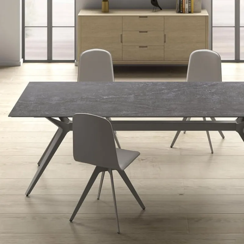 Cancio Eiffel Table à manger moderne en Dekton> Table De Salle à Manger