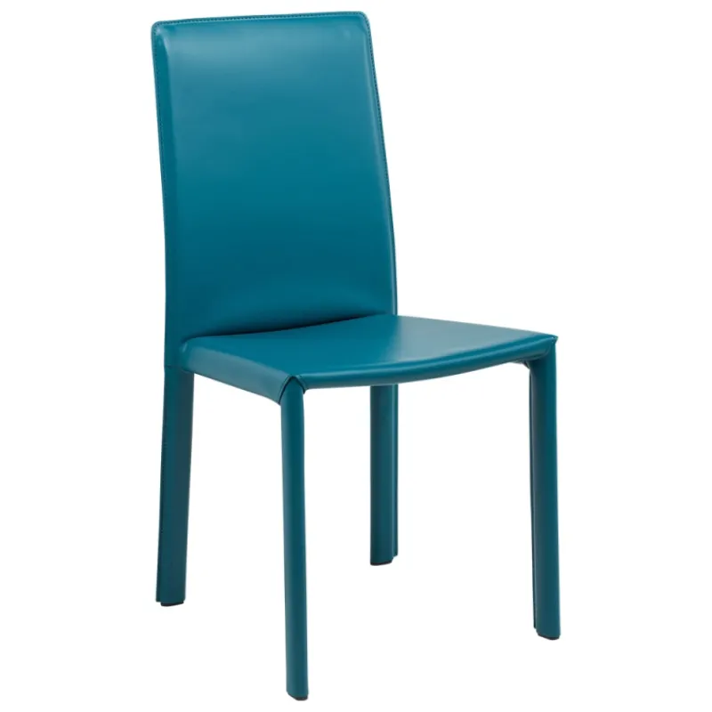 Airnova Elisa A Chaise de salle à manger en croûte de cuir> Chaise De Salle à Manger