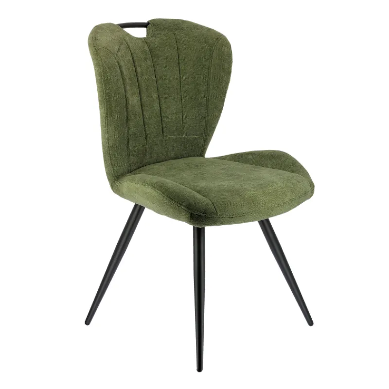 EliseChaise rembourrée pivotante en tissu avec poignée> Chaise De Salle à Manger