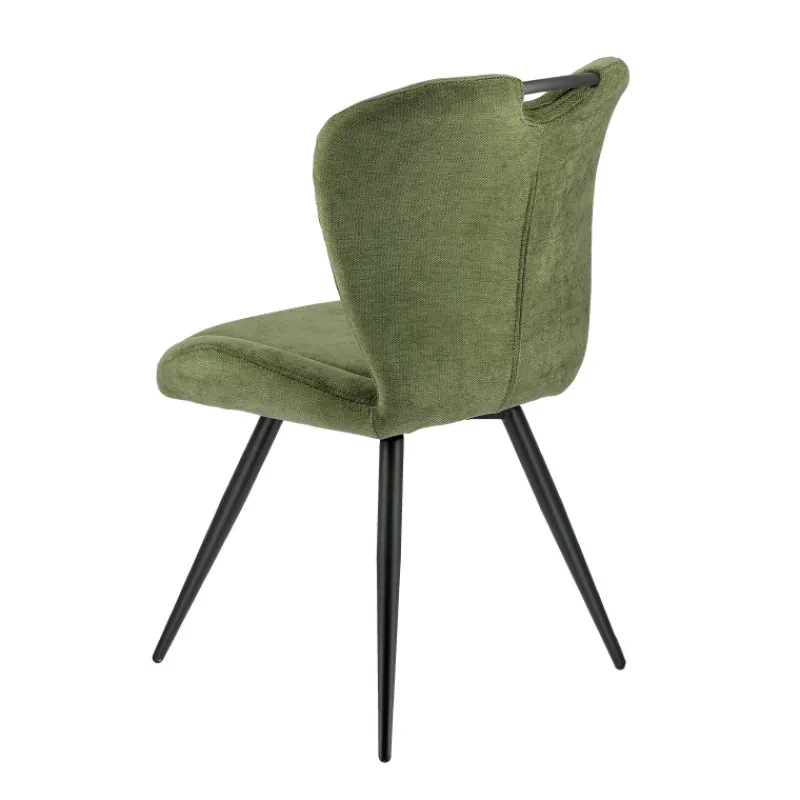EliseChaise rembourrée pivotante en tissu avec poignée> Chaise De Salle à Manger