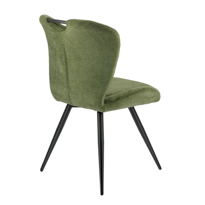EliseChaise rembourrée pivotante en tissu avec poignée> Chaise De Salle à Manger
