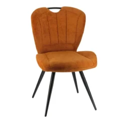 EliseChaise rembourrée pivotante en tissu avec poignée><noscript><img width=