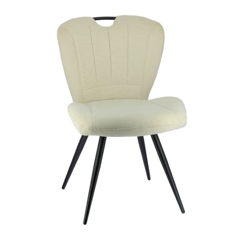 EliseChaise rembourrée pivotante en tissu avec poignée> Chaise De Salle à Manger