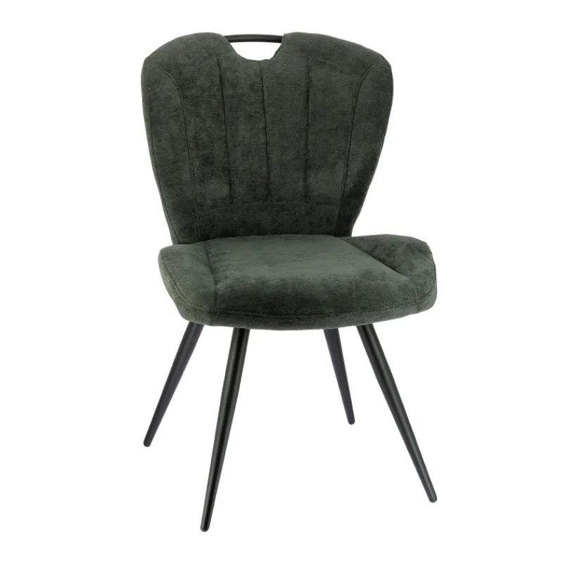 EliseChaise rembourrée pivotante en tissu avec poignée> Chaise De Salle à Manger