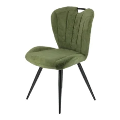 EliseChaise rembourrée pivotante en tissu avec poignée><noscript><img width=