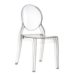 Elizabeth Chaise médaillon transparente en polycarbonate><noscript><img width=