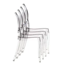 Elizabeth Chaise médaillon transparente en polycarbonate><noscript><img width=