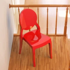 Elizabeth Chaise moderne médaillon en polycarbonate opaque><noscript><img width=