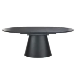 EllaTable design ovale extensible avec pied central><noscript><img width=
