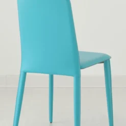 Airnova Ely 2 Chaise de salle à manger en croûte de cuir avec pieds gainés> Chaise De Salle à Manger