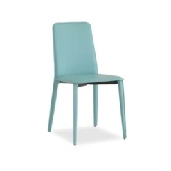 Airnova Ely 2 Chaise de salle à manger en croûte de cuir avec pieds gainés><noscript><img width=