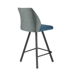 Europea Emma Tabouret snack pivotant bicolore avec pieds en métal> Tabouret Snack (assise +/- 65 Cm)|Tabouret De Bar (assise +/- 80 Cm)