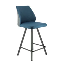 Europea Emma Tabouret snack pivotant bicolore avec pieds en métal><noscript><img width=