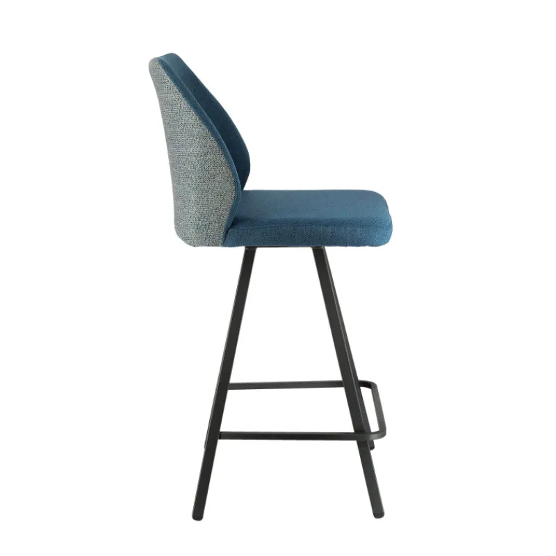 Europea Emma Tabouret snack pivotant bicolore avec pieds en métal> Tabouret Snack (assise +/- 65 Cm)|Tabouret De Bar (assise +/- 80 Cm)