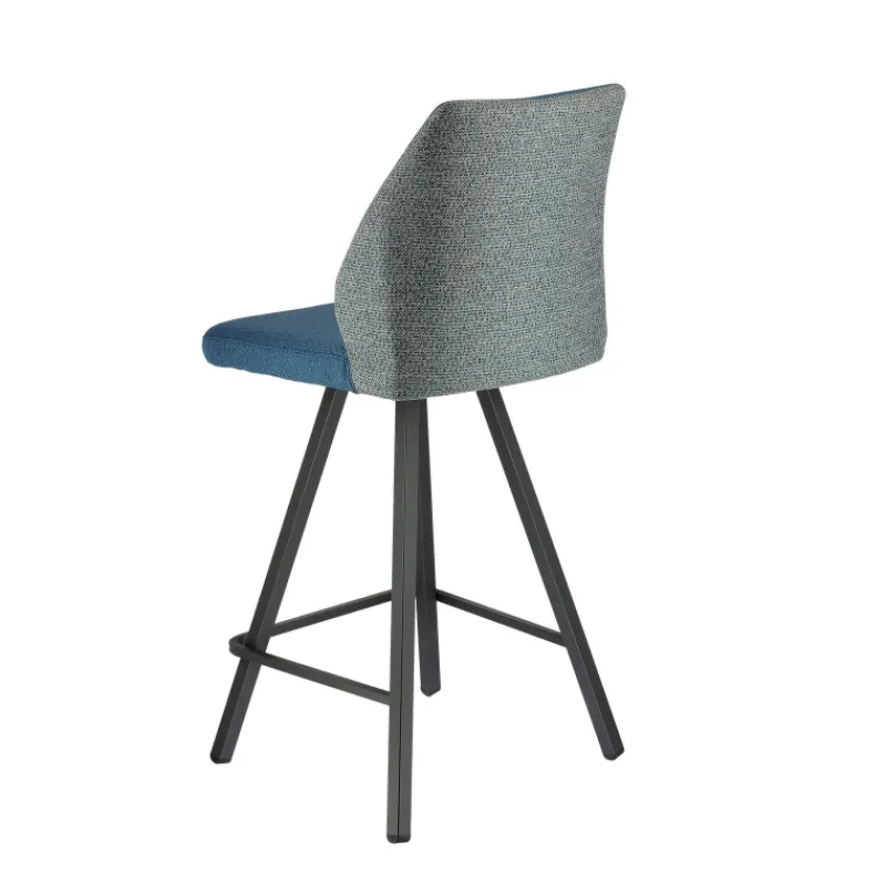 Europea Emma Tabouret snack pivotant bicolore avec pieds en métal> Tabouret Snack (assise +/- 65 Cm)|Tabouret De Bar (assise +/- 80 Cm)