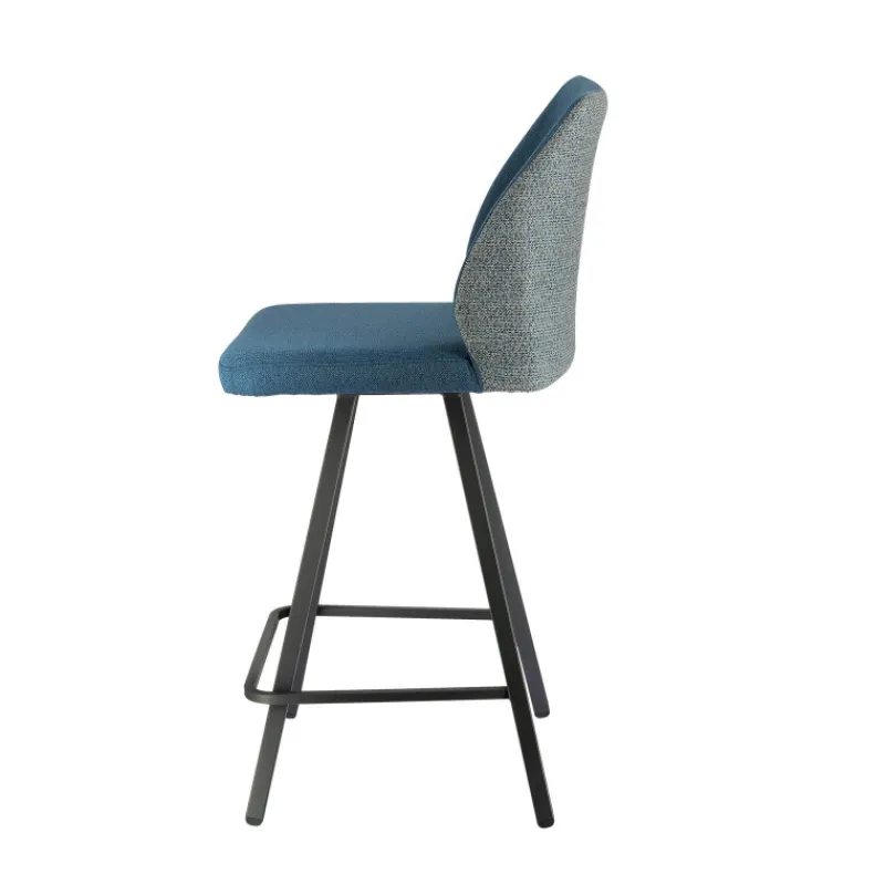 Europea Emma Tabouret snack pivotant bicolore avec pieds en métal> Tabouret Snack (assise +/- 65 Cm)|Tabouret De Bar (assise +/- 80 Cm)