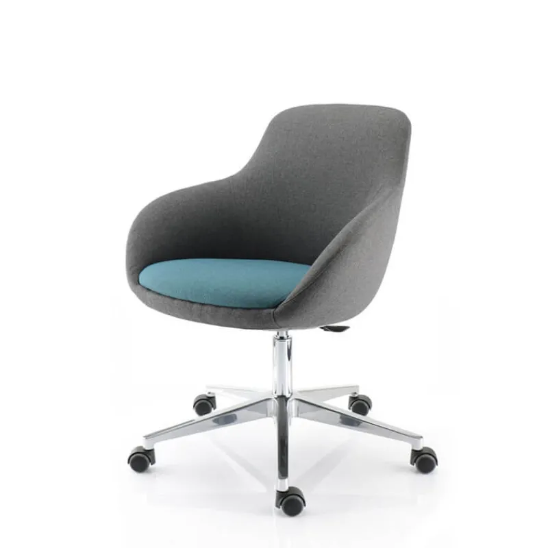 Sokoa Eneka 02 Fauteuil relax réglable et pivotant avec roulettes made in France> Chaise De Salle à Manger|Chaise De Bureau