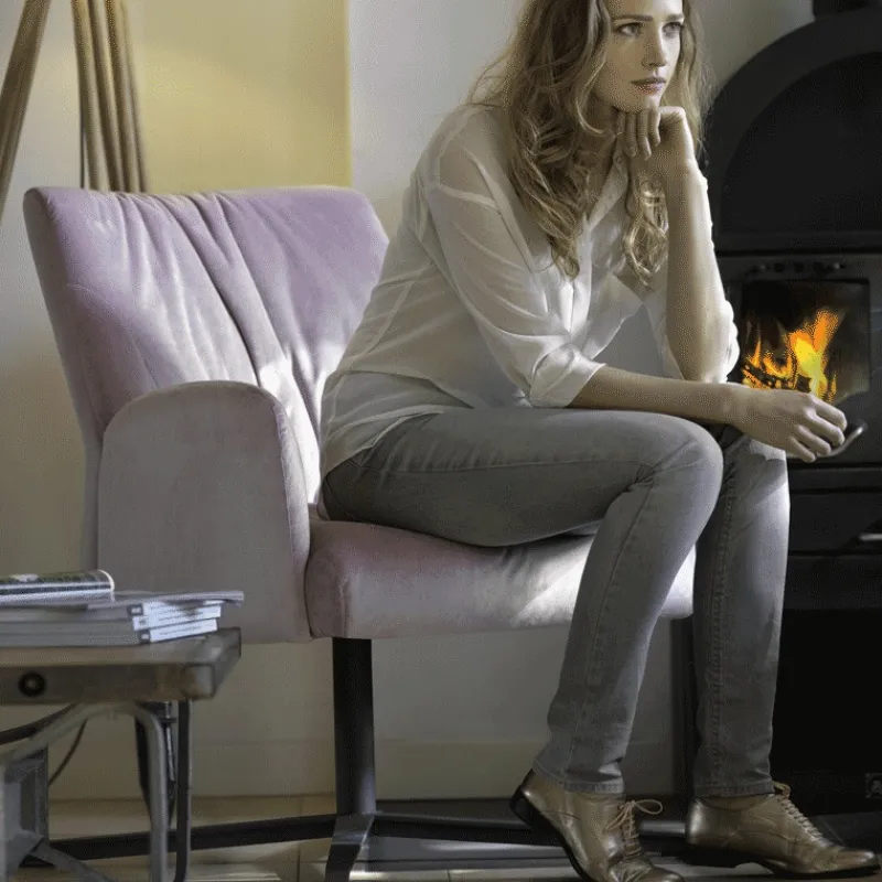 Mobitec Enora ® Fauteuil cocooning pivotant en tissu et métal> Fauteuil De Salon