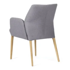 Mobitec Enora® Fauteuil cocooning en tissu et pieds en bois><noscript><img width=