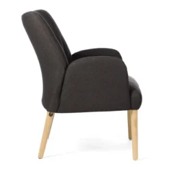 Mobitec Enora ® Fauteuil cocooning en tissu et pieds en bois><noscript><img width=