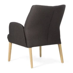 Mobitec Enora ® Fauteuil cocooning en tissu et pieds en bois><noscript><img width=