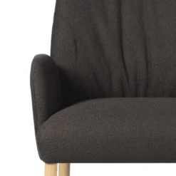 Mobitec Enora ® Fauteuil cocooning en tissu et pieds en bois><noscript><img width=
