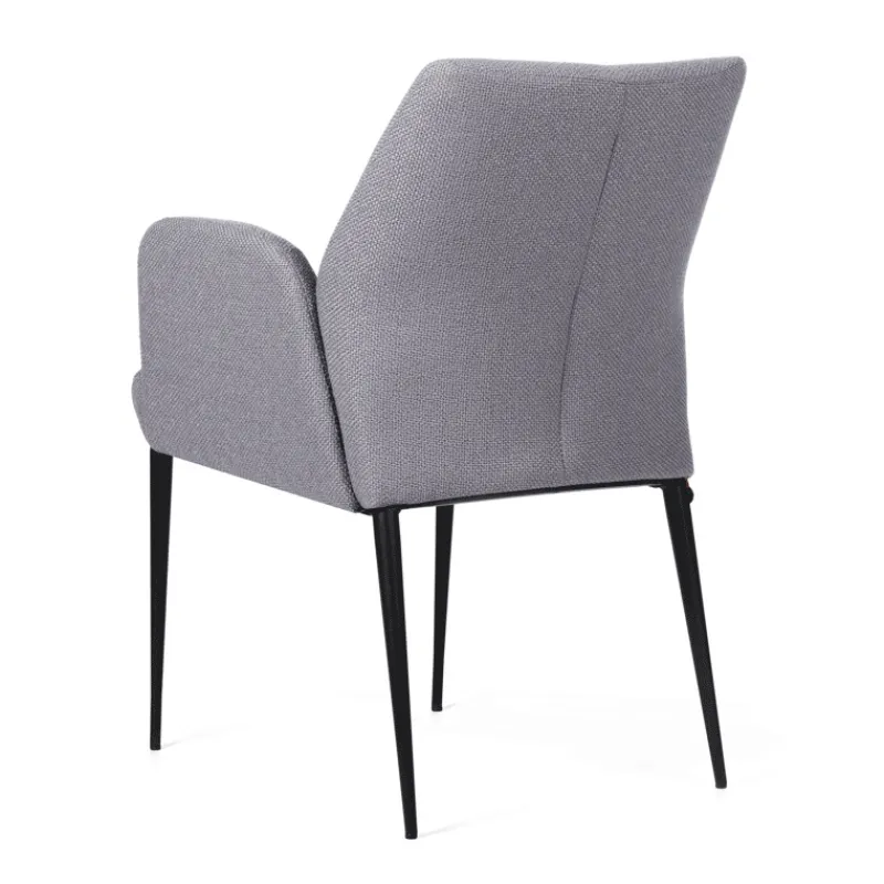 Mobitec Enora ® Fauteuil cocooning en tissu et pieds en métal> Chaise De Salle à Manger|Fauteuil De Salon