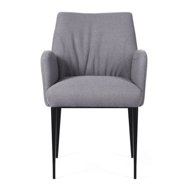 Mobitec Enora ® Fauteuil cocooning en tissu et pieds en métal> Chaise De Salle à Manger|Fauteuil De Salon