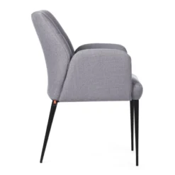 Mobitec Enora ® Fauteuil cocooning en tissu et pieds en métal><noscript><img width=