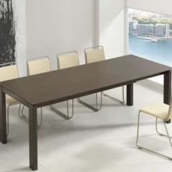 Pure design Evento Table rectangulaire extensible avec plateau en dekton et pieds en métal> Table De Cuisine