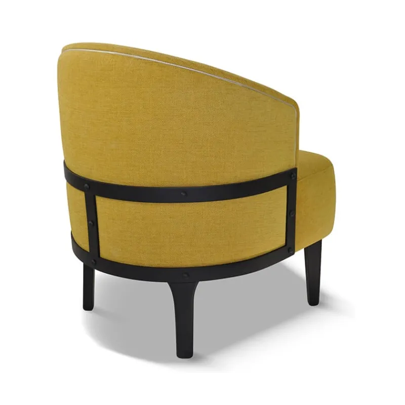 Paget Factory Fauteuil vintage en tissu fabriqué en France> Fauteuil De Salon