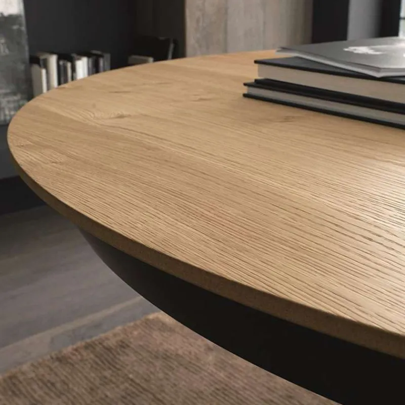 Altacom Fahrenheit Table design extensible ronde en bois avec pied central forme mikado> Table De Salle à Manger