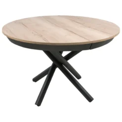 Altacom Fahrenheit Table ronde extensible design en mélaminé et pied mikado> Table De Salle à Manger