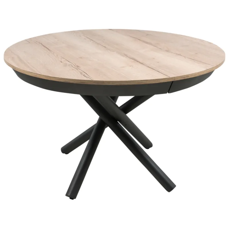 Altacom Fahrenheit Table ronde extensible design en mélaminé et pied mikado> Table De Salle à Manger