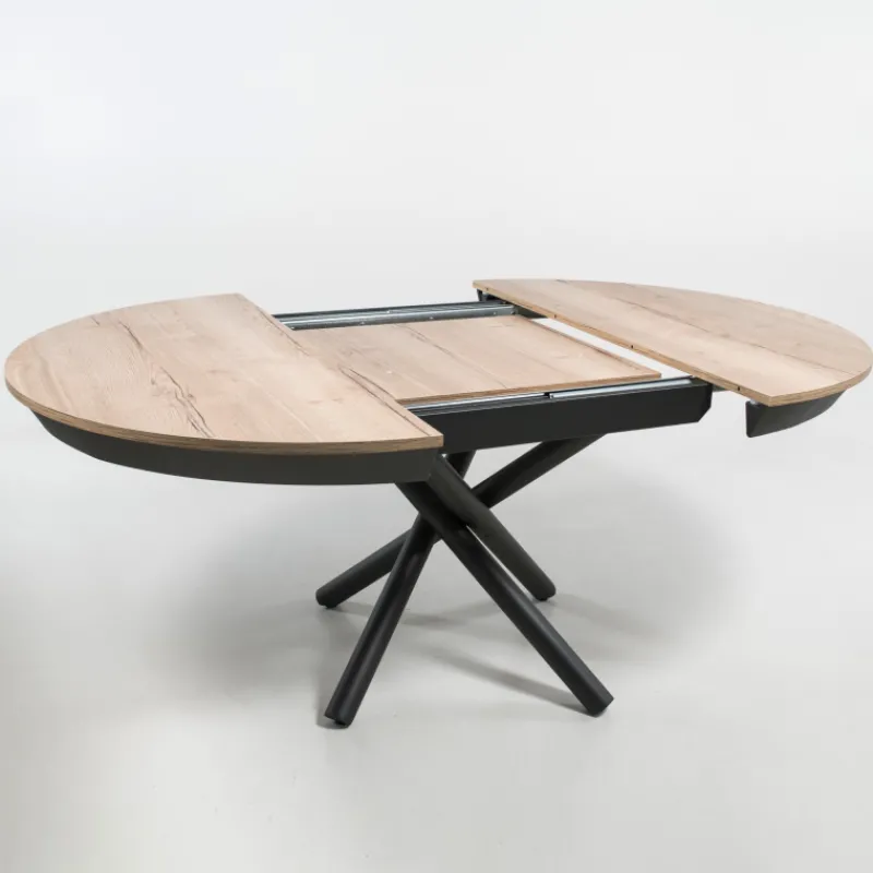 Altacom Fahrenheit Table ronde extensible design en mélaminé et pied mikado> Table De Salle à Manger