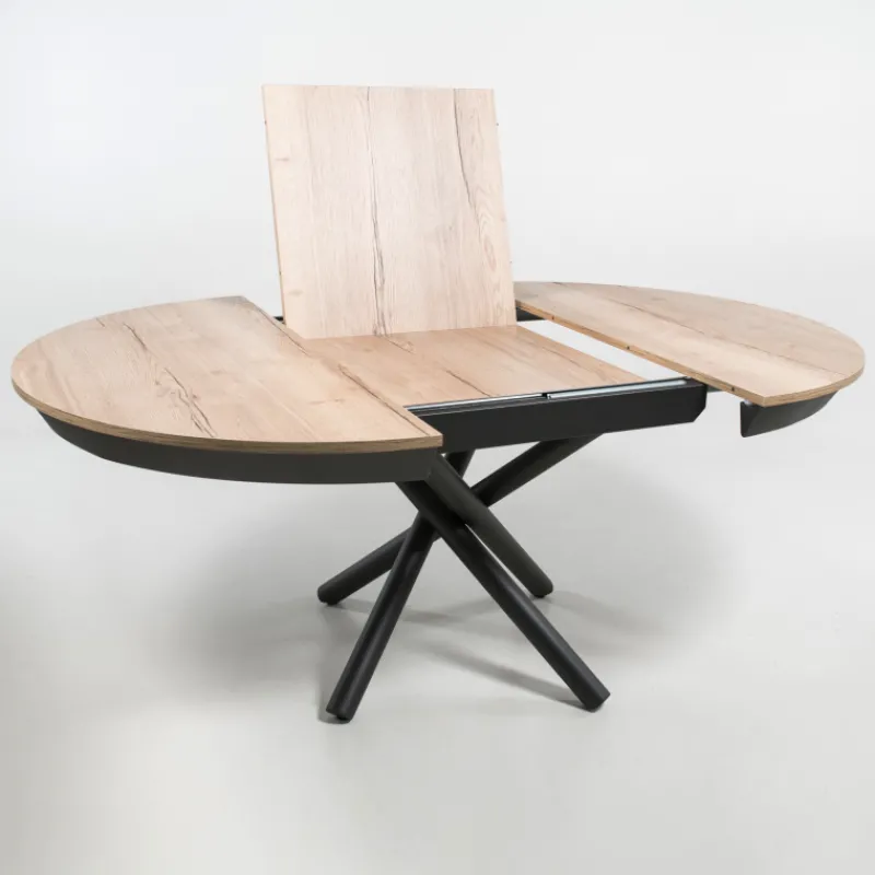 Altacom Fahrenheit Table ronde extensible design en mélaminé et pied mikado> Table De Salle à Manger